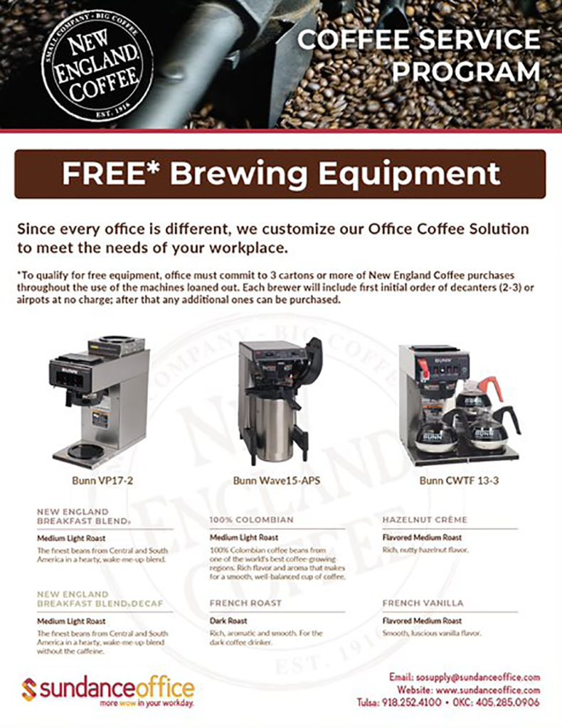 New England Coffee Service Flyer